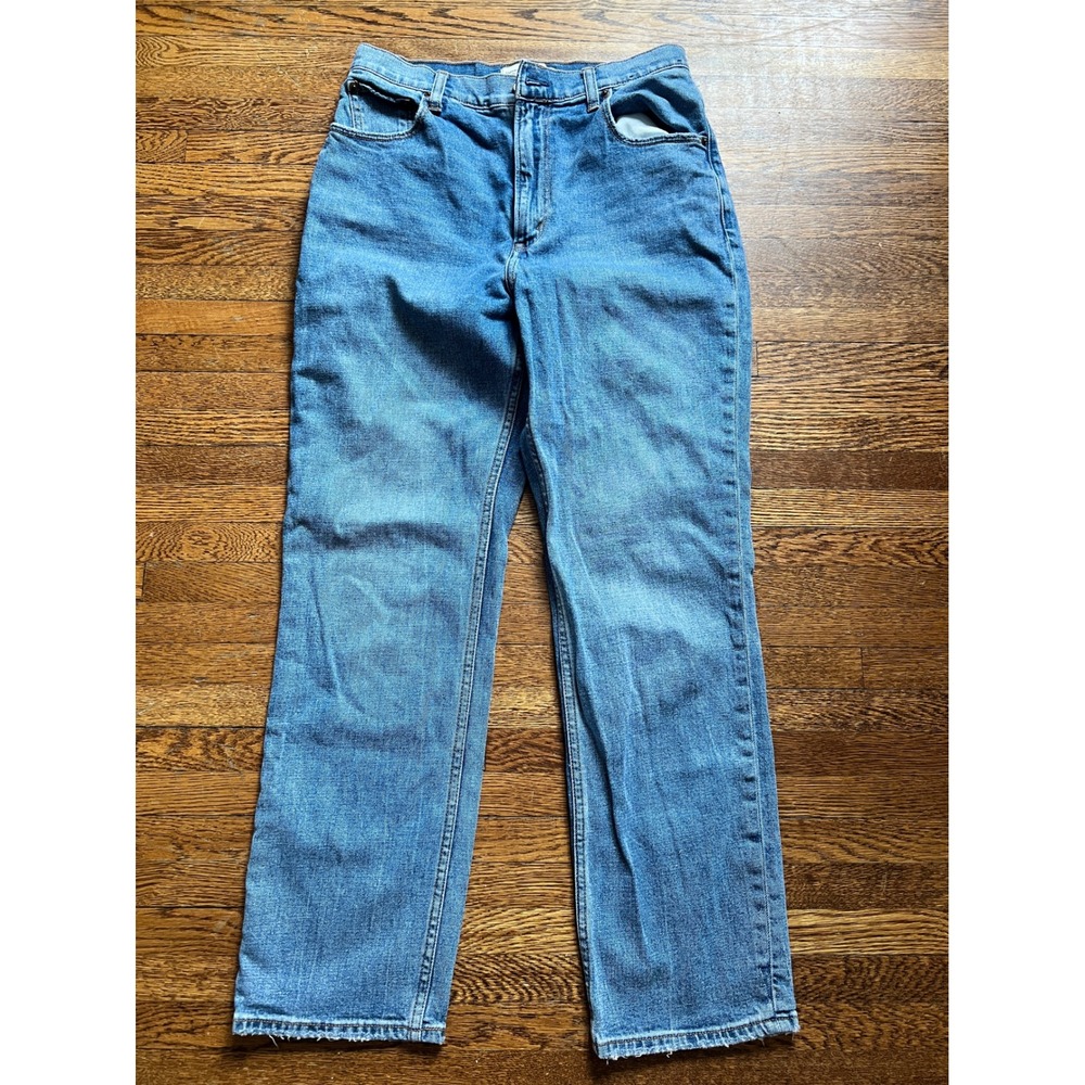 Abercrombie‎ & Fitch Curve Love Ultra High Rise Ankle Straight Jeans Blue 27 4L